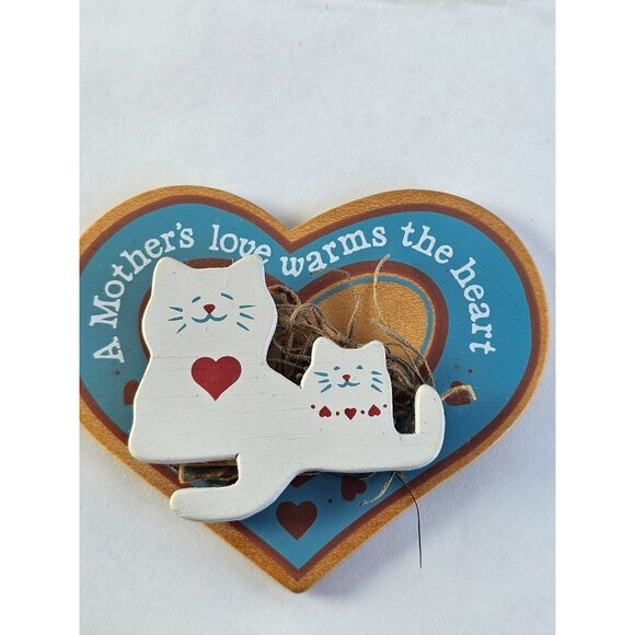 VINTAGE‎ AVON “A MOTHER'S LOVE WARMS THE HEART" CAT Kitten Animal  MAGNET - Picture 5 of 5